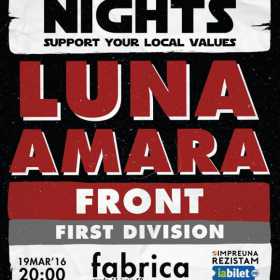 Luna Amara, Front si First Division la Dark Side Nights in Club Fabrica