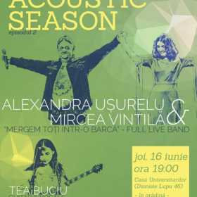Concert cu Alexandra Usurelu si Mircea Vintila in gradina Casei Universitarilor