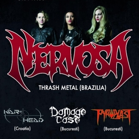 NERVOSA, War-Head, Damage Case, Pyroblast (Metal Under Moonlight LVIII, 26.06.2016)