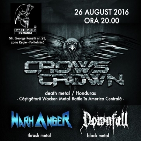 CROWS CROWN, Warhanger si Downfall (Metal Under Moonlight LIX, 26.08.2016)