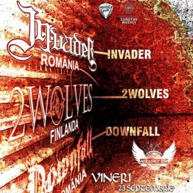 INVADER, 2 Wolves, Downfall (Metal Under Moonlight LXI, 23.09.2016)