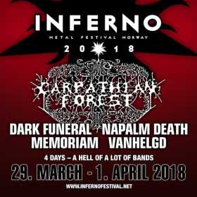 Primele trupe confirmate la Inferno Metal Festival 2018