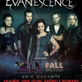 Program si reguli de acces la concertul Evanescence din Bucuresti