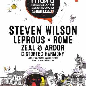 Steven Wilson, Leprous, ROME, Zeal & Ardor si Distorted Harmony sunt primele trupe confirmate pentru ARTmania Festival 2018