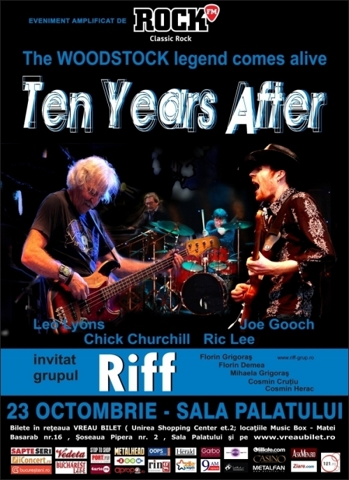 Cronica Ten Years After la Bucuresti, 23 octombrie 2011