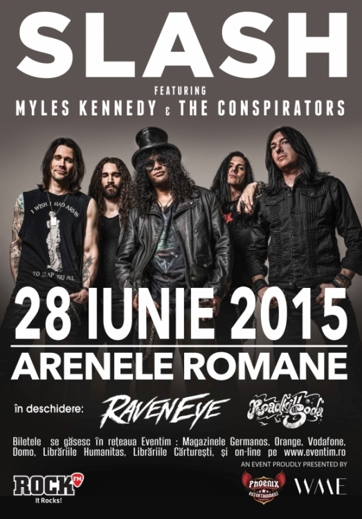 Cronica de concert Slash la Arenele Romane, 28 iunie 2015