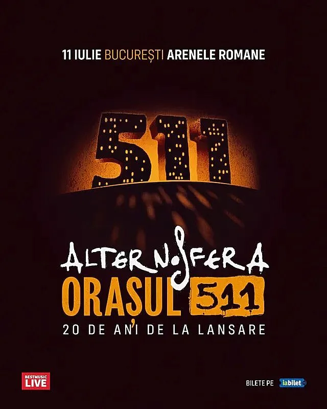 Alternosfera sarbatoreste 20 de ani de la lansarea albumului 'Orasul 511' la Arenele Romane