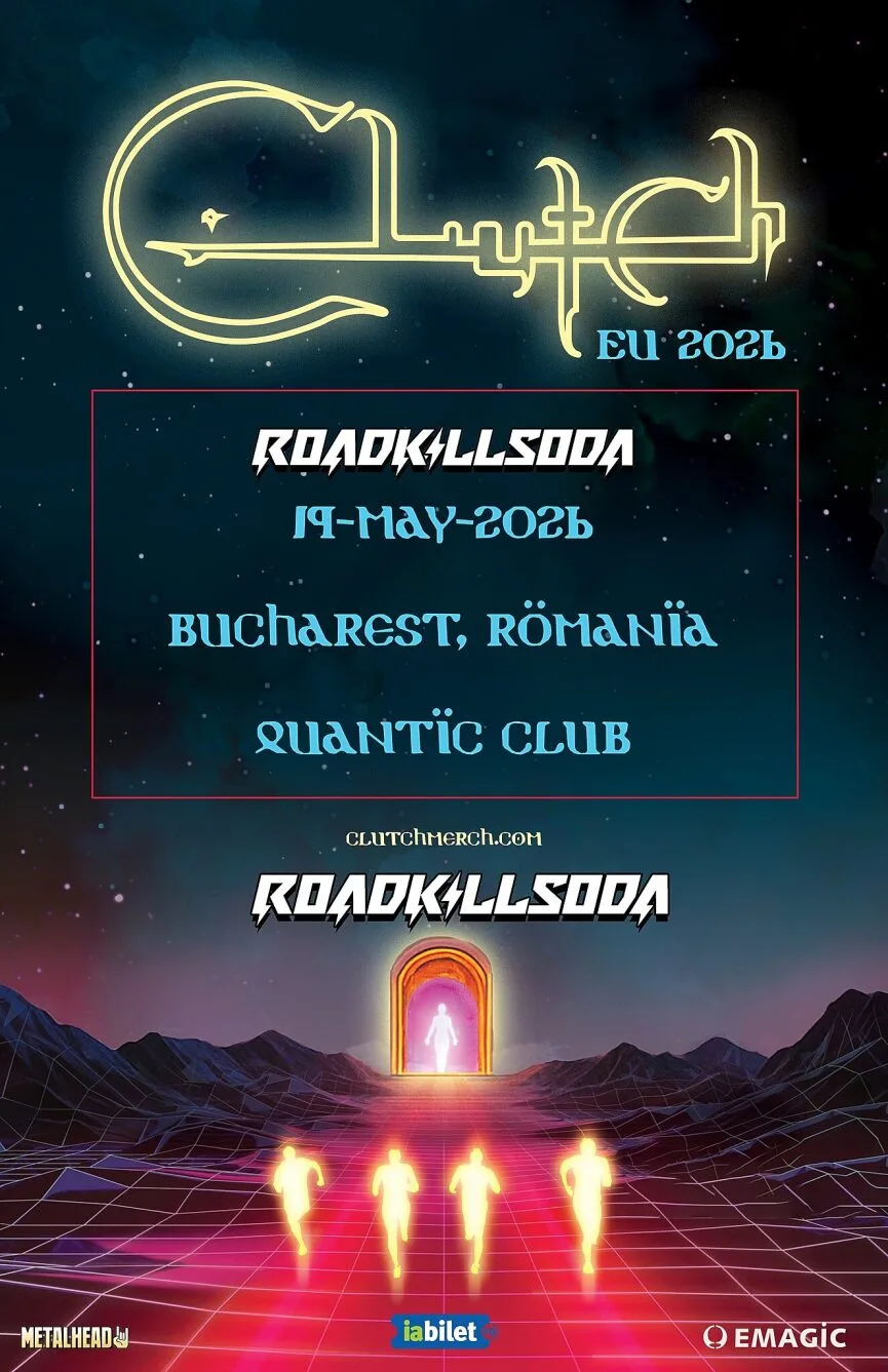 RoadkillSoda vor canta alaturi de Clutch, in Quantic, pe 19 mai
