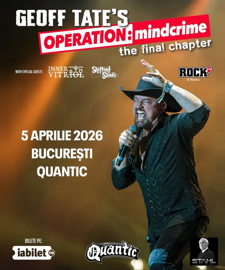 Shifting Sands și Inner Vitriol deschid concertul Geoff Tate din Quantic