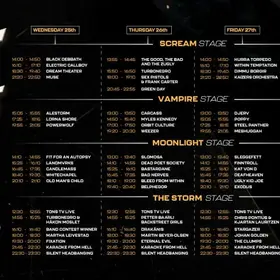 Tons of Rock 2025 - program pe zile si pe scene