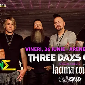 Three Days Grace, Lacuna Coil si Black Gold la Arenele Romane: Program si reguli de acces