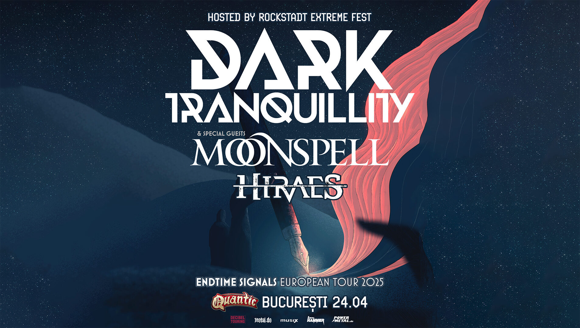 Cronică de concert Dark Tranquillity, Moonspell si Hiraes în Quantic, 24 aprilie 2025