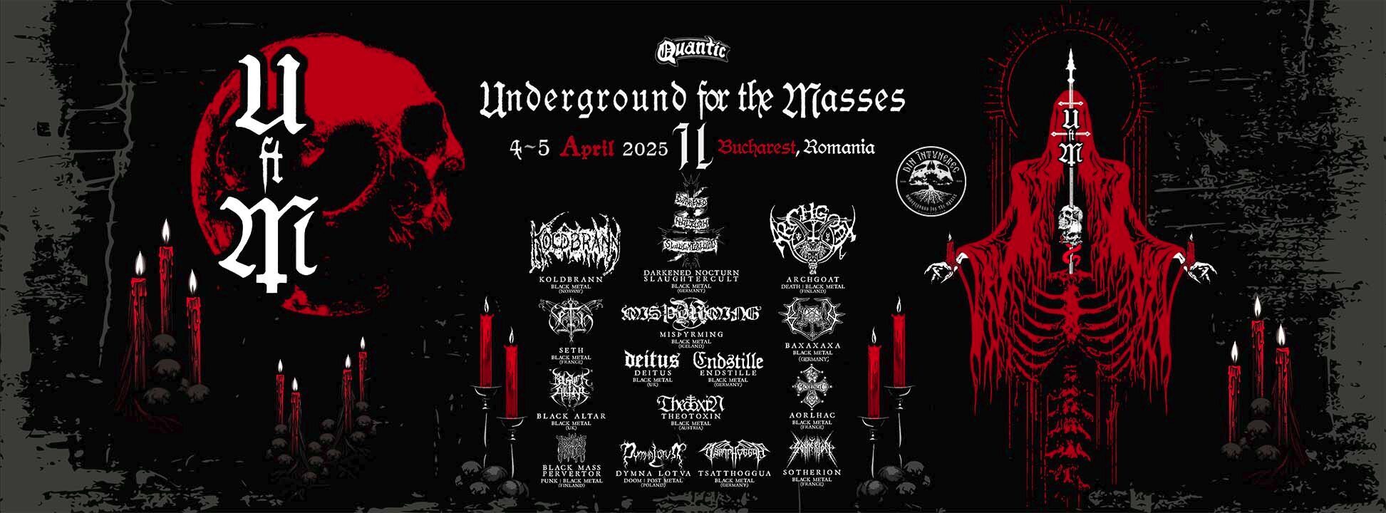 Cronică de fetival Underground For The Masses II în club Quantic, 4-5 aprilie 2025