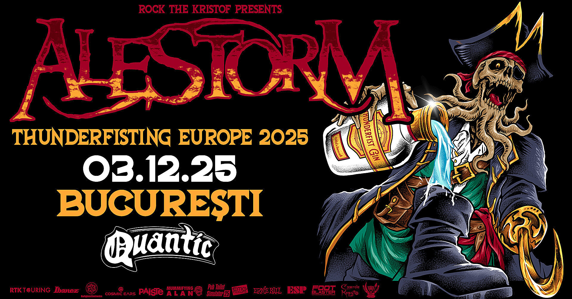 Cronică de concert Roses Of Thieves, Lutharo și Alestorm la Quantic, 3 decembrie 2025